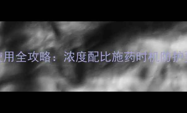 图片 权威指南千金除草剂科学使用全攻略：浓度配比施药时机防护要点，助您高效控草保丰收