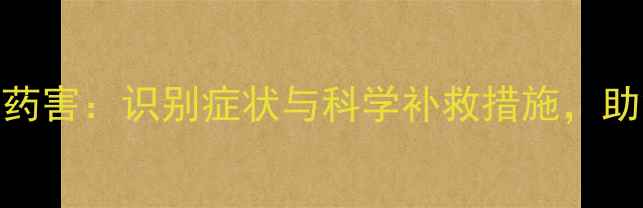 图片 枣树除草剂药害：识别症状与科学补救措施，助您挽回损失