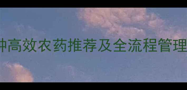 图片 柑橘疫病防治指南：5种高效农药推荐及全流程管理方案（附用药时间表）