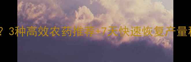 图片 棉花落叶严重怎么治？3种高效农药推荐+7天快速恢复产量秘籍！新疆棉农必看1