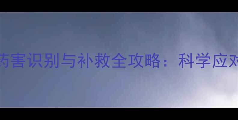 图片 氟乐灵除草剂药害识别与补救全攻略：科学应对土壤残留难题