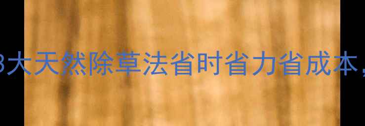 图片 水田除草不用农药！3大天然除草法省时省力省成本，零农药残留更安心1