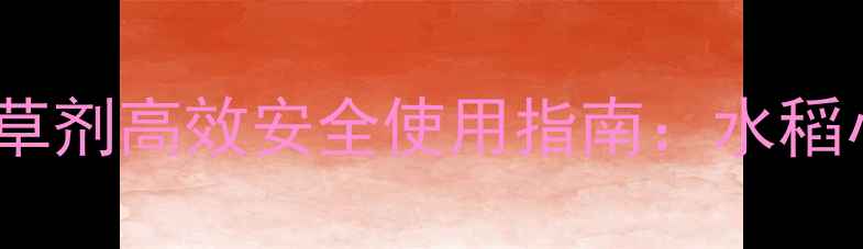 图片 江苏快达敌草隆除草剂高效安全使用指南：水稻小麦田除草全攻略1