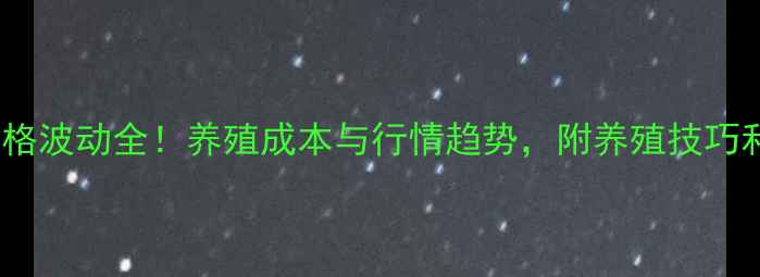 图片 沈阳毛鸡价格波动全！养殖成本与行情趋势，附养殖技巧和收购渠道1