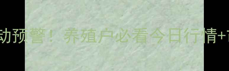 图片 沈阳生猪价格波动预警！养殖户必看今日行情+市场趋势全🐷💰2