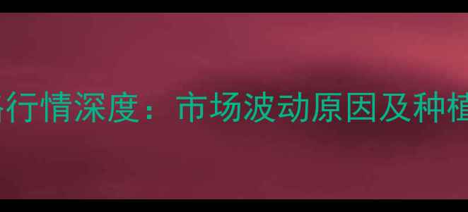 图片 河北小麦价格行情深度：市场波动原因及种植户应对策略1
