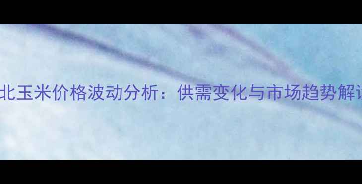 图片 河北玉米价格波动分析：供需变化与市场趋势解读1