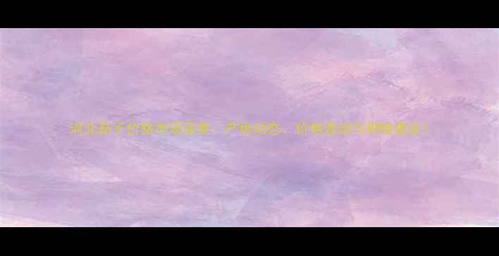 图片 河北茄子价格市场深度：产地动态、价格波动与种植建议1