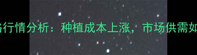 图片 河南开封花生米价格行情分析：种植成本上涨，市场供需如何影响终端售价？1