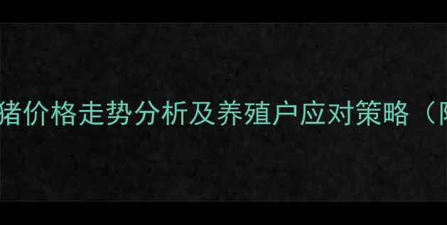 图片 河南省开封市生猪价格走势分析及养殖户应对策略（附最新价格表）2