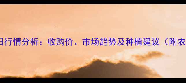 图片 滑县玉米价格今日行情分析：收购价、市场趋势及种植建议（附农业农村局数据）2