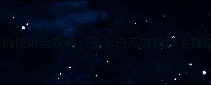 图片 滨农玉无忧苗后除草剂使用全攻略：玉米田高效除草关键技术（附操作指南）1