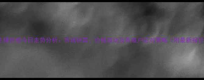 图片 漯河市生猪价格今日走势分析：市场供需、价格波动及养殖户应对策略（附最新报价数据）1