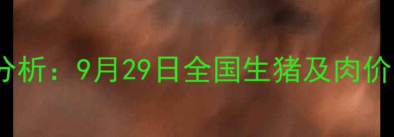图片 猪肉价格波动分析：9月29日全国生猪及肉价最新行情解读2