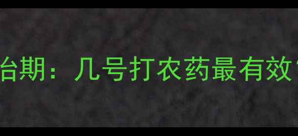 图片 玉米心叶螟最佳防治期：几号打农药最有效？附科学用药方案1