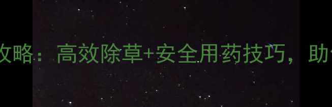 图片 玉米除草剂使用全攻略：高效除草+安全用药技巧，助你增收1000元亩！2