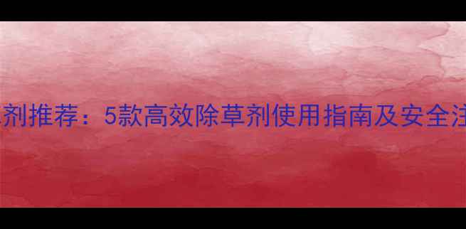 图片 玉米除草剂推荐：5款高效除草剂使用指南及安全注意事项2