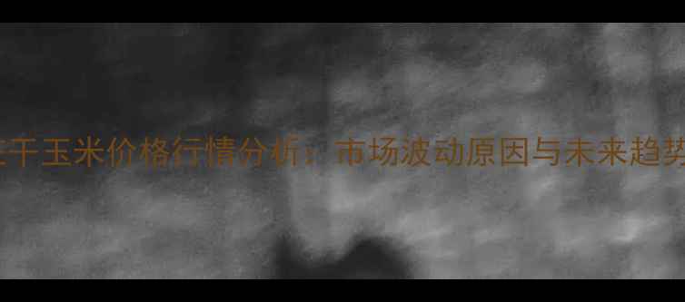 图片 石家庄干玉米价格行情分析：市场波动原因与未来趋势预测1