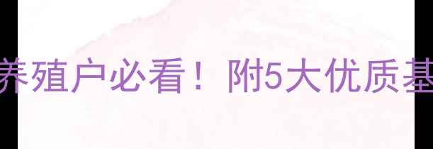 图片 福建饲料基地怎么选？养殖户必看！附5大优质基地推荐+选址避坑指南2