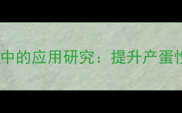 图片 科学配比牛油渣在蛋鸡饲料中的应用研究：提升产蛋性能与养殖效益的实践指南2