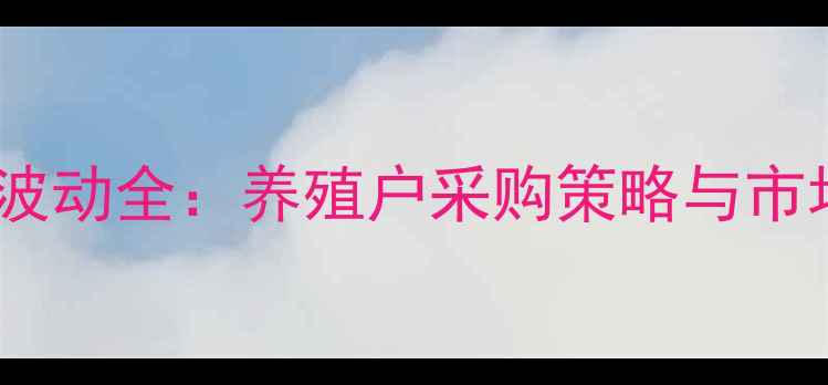 图片 蛋鸡全价料价格波动全：养殖户采购策略与市场趋势深度报告1
