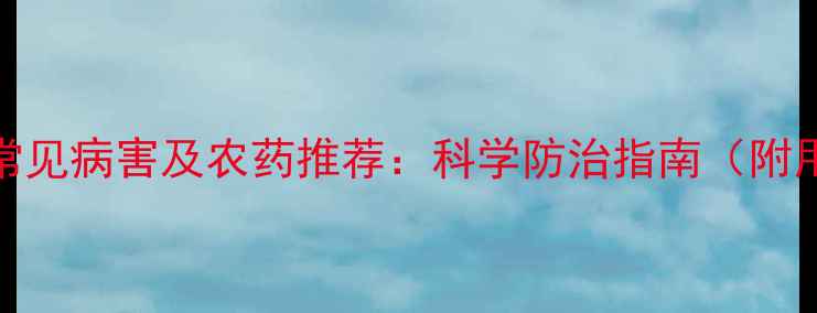 图片 辣椒苗期常见病害及农药推荐：科学防治指南（附用药方案）
