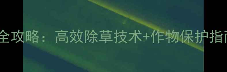 图片 金快达除草剂使用全攻略：高效除草技术+作物保护指南（附权威测评）2