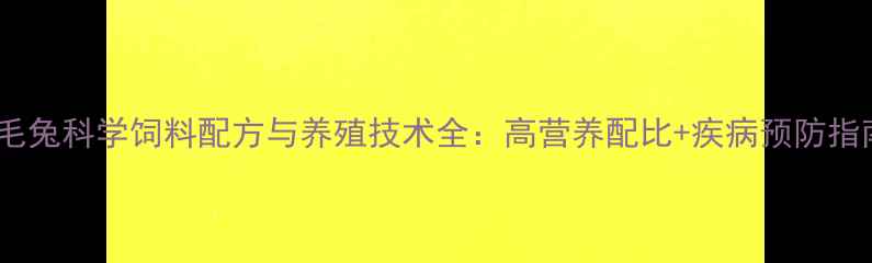 图片 长毛兔科学饲料配方与养殖技术全：高营养配比+疾病预防指南2