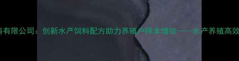 图片 阳江汇海饲料有限公司：创新水产饲料配方助力养殖户降本增效——水产养殖高效解决方案全2