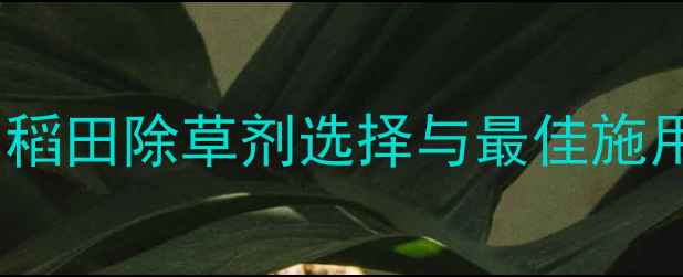 图片 雨久花科学防治指南：稻田除草剂选择与最佳施用方案（附高效配方）1