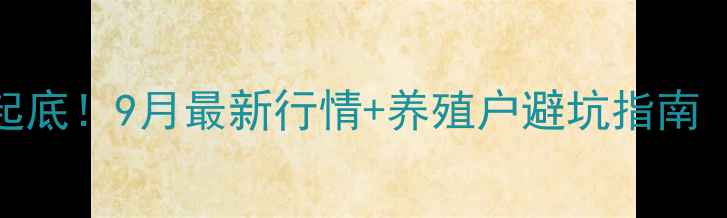 图片 青岛肉类价格大起底！9月最新行情+养殖户避坑指南（附实时价格表）