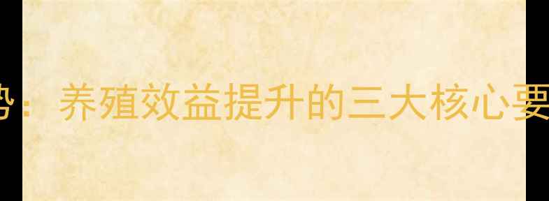 图片 饲料与添加剂行业趋势：养殖效益提升的三大核心要素与合规化发展指南2