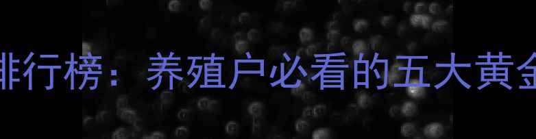图片 高利润饲料品类排行榜：养殖户必看的五大黄金赛道及投资指南