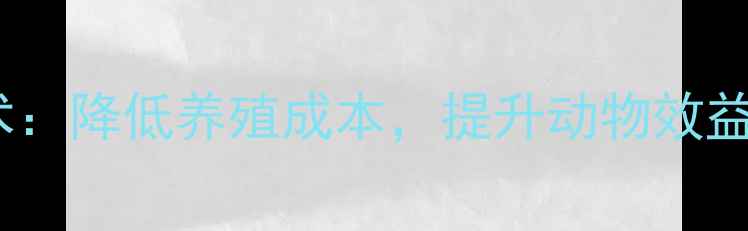 图片 高效饲料发酵技术：降低养殖成本，提升动物效益的生态养殖方案1