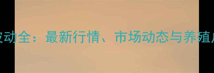 图片 鸡蛋价格波动全：最新行情、市场动态与养殖户应对策略