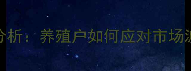 图片 鸡蛋价格波动分析：养殖户如何应对市场波动与政策调控