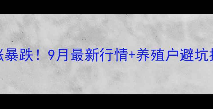 图片 🌟武汉豆粕价格暴涨暴跌！9月最新行情+养殖户避坑指南（附今日报价）
