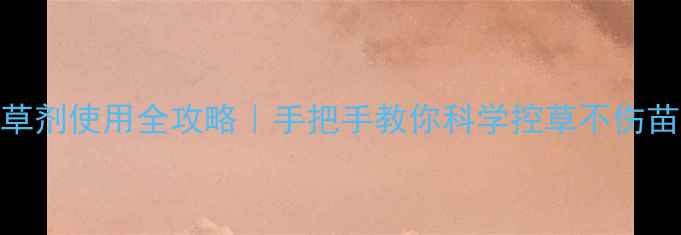 图片 🌱先正达500克除草剂使用全攻略｜手把手教你科学控草不伤苗（附避坑指南）2