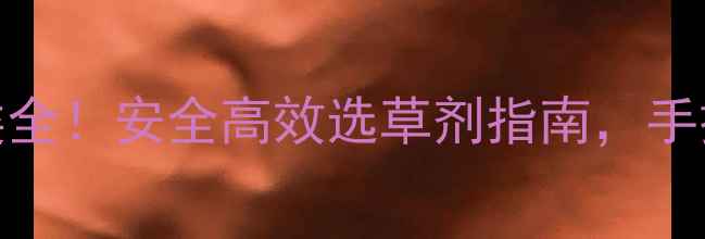 图片 🌱农药除草剂种类全！安全高效选草剂指南，手把手教你正确使用