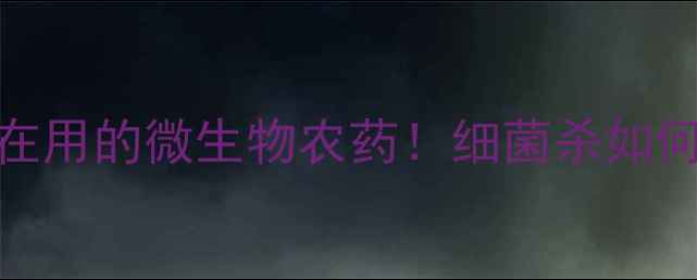 图片 🌱台湾农业人都在用的微生物农药！细菌杀如何守护菜园健康？