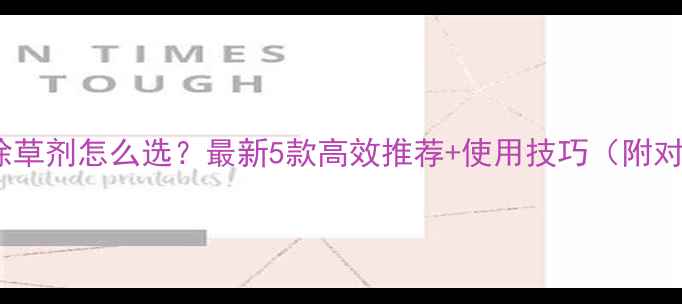 图片 🌱姜田除草剂怎么选？最新5款高效推荐+使用技巧（附对比图）1