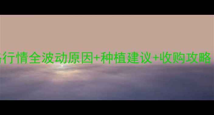 图片 🌱安徽大豆价格行情全波动原因+种植建议+收购攻略（附最新数据）