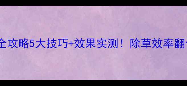 图片 🌱滨农除草剂使用全攻略5大技巧+效果实测！除草效率翻倍的秘密大公开！2