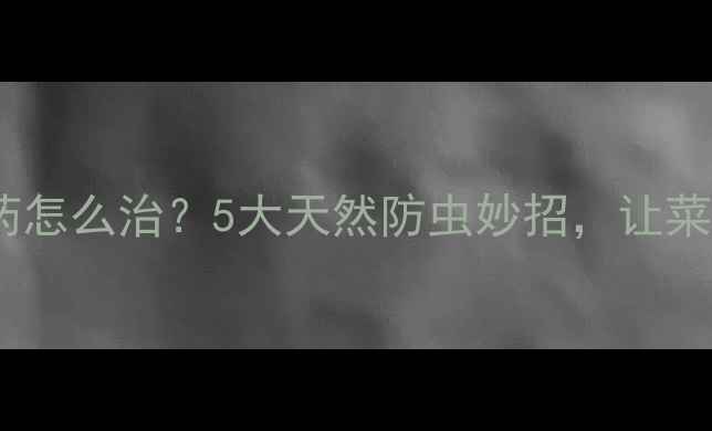 图片 🌱蚜虫不用农药怎么治？5大天然防虫妙招，让菜园绿意盎然！1