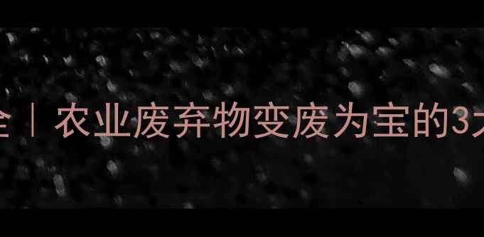 图片 🌱饲料核苷酸渣处理工艺全｜农业废弃物变废为宝的3大创新方案✅最新技术分享