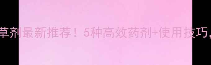 图片 🌻向日葵苗前除草剂最新推荐！5种高效药剂+使用技巧，助你丰收增收1