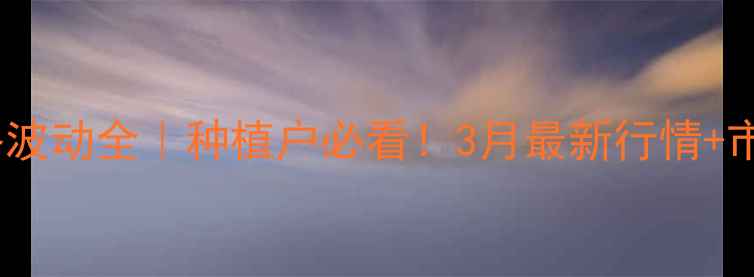 图片 🌾江苏小麦价格波动全｜种植户必看！3月最新行情+市场趋势预测🔥2