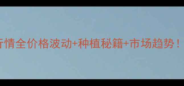 图片 🌾豫麦种子158行情全价格波动+种植秘籍+市场趋势！种粮人必看干货