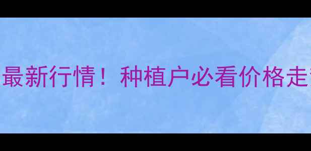 图片 🌾长春地区玉米最新行情！种植户必看价格走势+种植攻略💰2