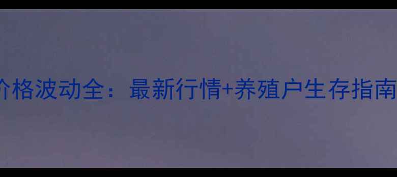 图片 📊全国鸡蛋价格波动全：最新行情+养殖户生存指南（8月数据）